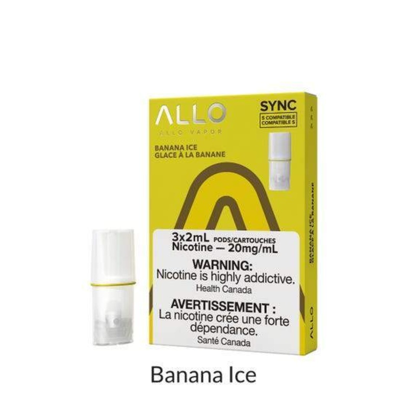 [Vape Pods] ALLO Sync – Banana Ice (3pk)