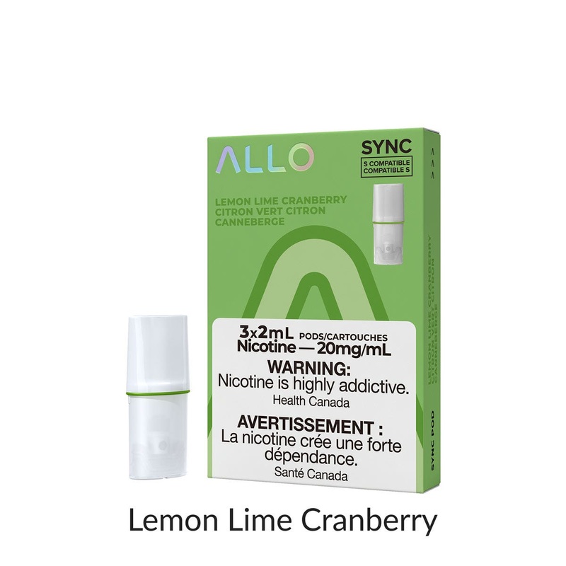 [Vape Pods] ALLO Sync – Lemon Lime Cranberry (3pk)