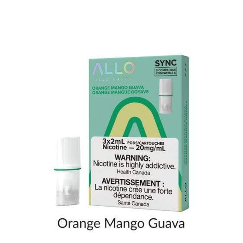 [Vape Pods] ALLO Sync – Orange Mango Guava (3pk)
