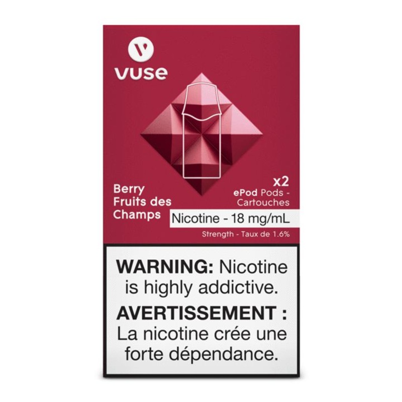 [Vape Pods] VUSE ePod – Berry (2pk)