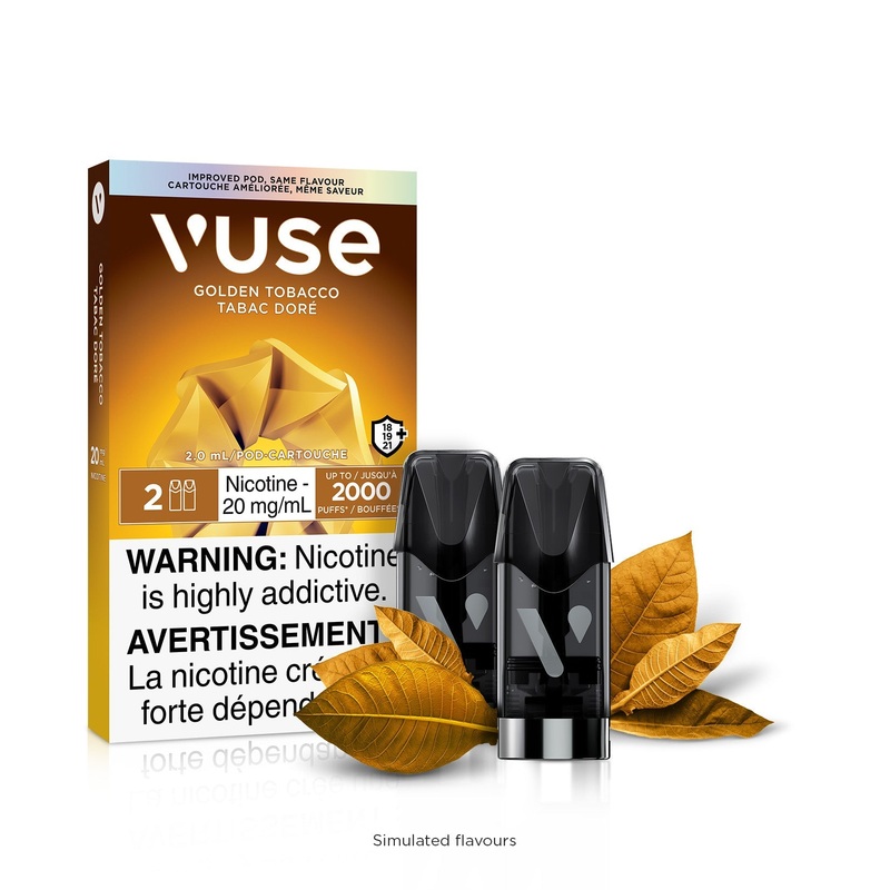 [Vape Pods] VUSE ePod – Golden Tobacco (2pk)