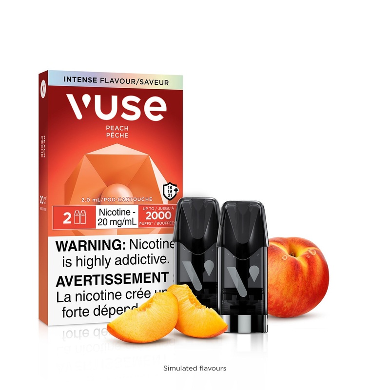 [Vape Pods] VUSE ePod – Peach (2pk)