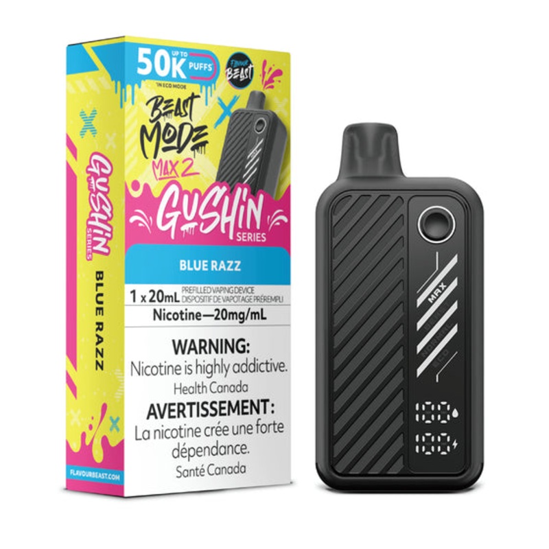 Flavour Beast Mode MAX 2 – Gushin Blue Razz – AB