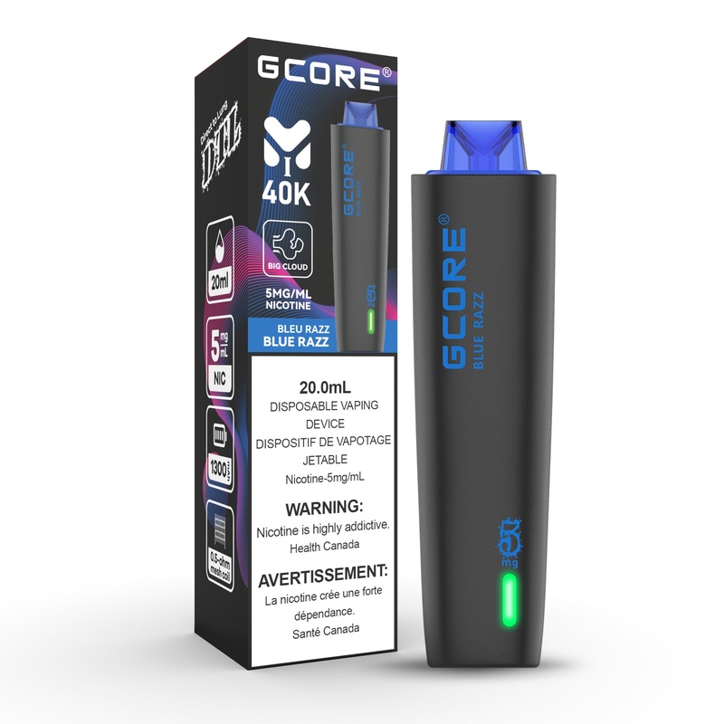 Gcore Hookah 40K – Blue Razz|5 mg
