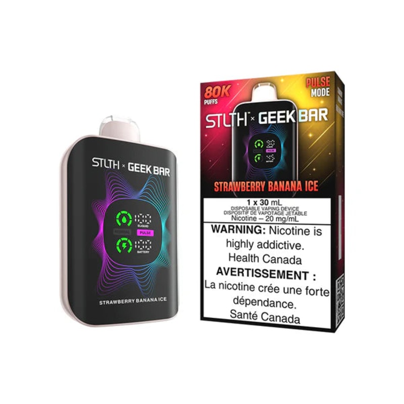STLTH x Geek Bar 80K – Strawberry Banana Ice