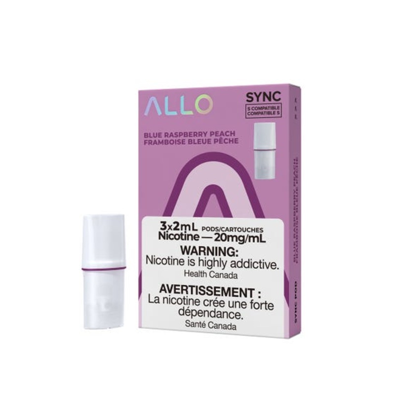 [Vape Pods] ALLO Sync – Blue Raspberry Peach (3pk)