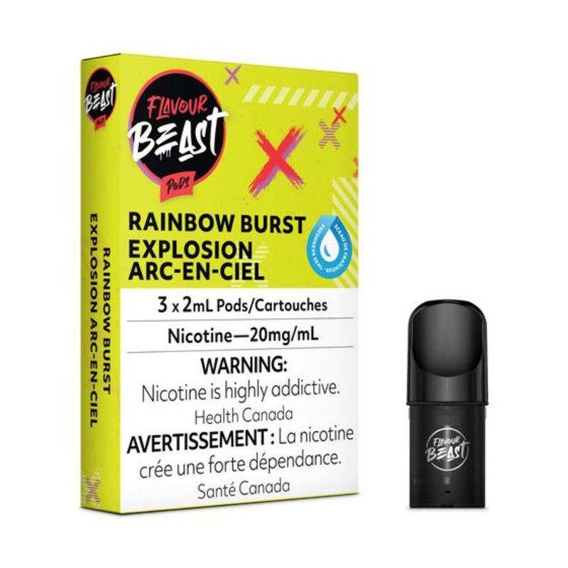[Vape Pods] Flavour Beast – Flippin’ Fruit Flash (Rainbow Burst) (3pk)