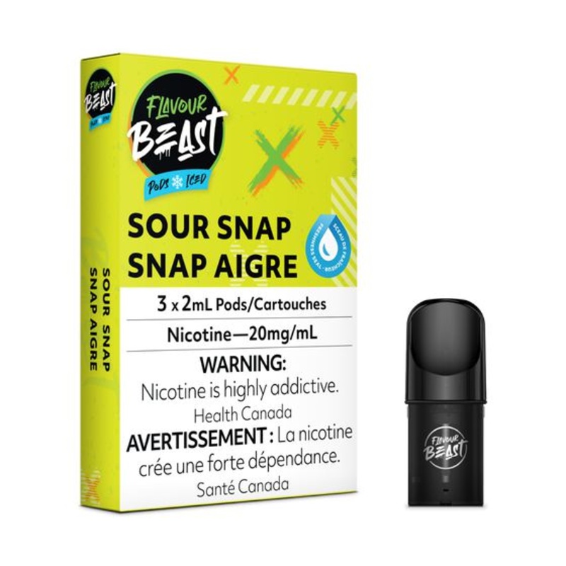 [Vape Pods] Flavour Beast – Slammin’ STS (Sour Snap) (3pk)