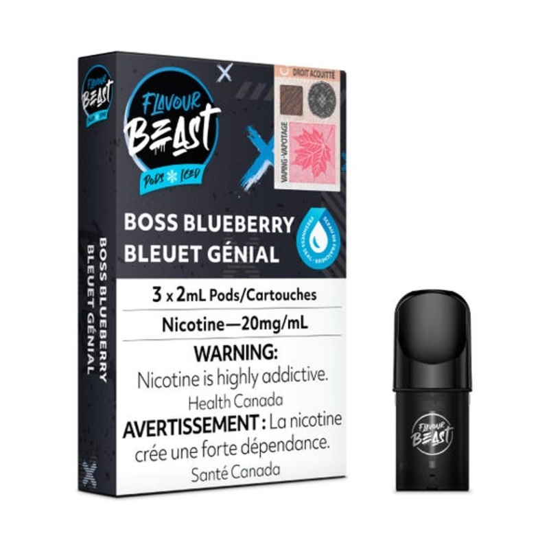 [Vape Pods] Flavour Beast – Boss Blueberry Iced (3pk)