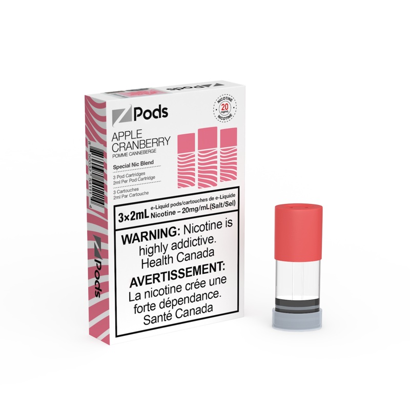 Apple Cranberry Z Pods by Z Lab (‘Stlth’ Compatible Vape Pod) [ON]
