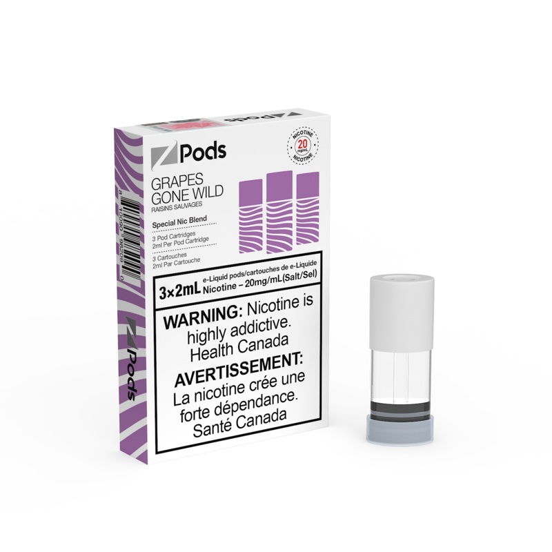 Grapes Gone Wild Z Pods by Z Lab (‘Stlth’ Compatible Vape Pod) [ON]