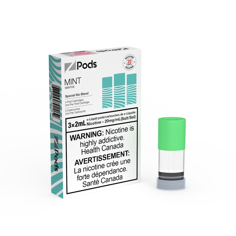 Mint Z Pods by Z Lab (‘Stlth’ Compatible Vape Pod) [ON]
