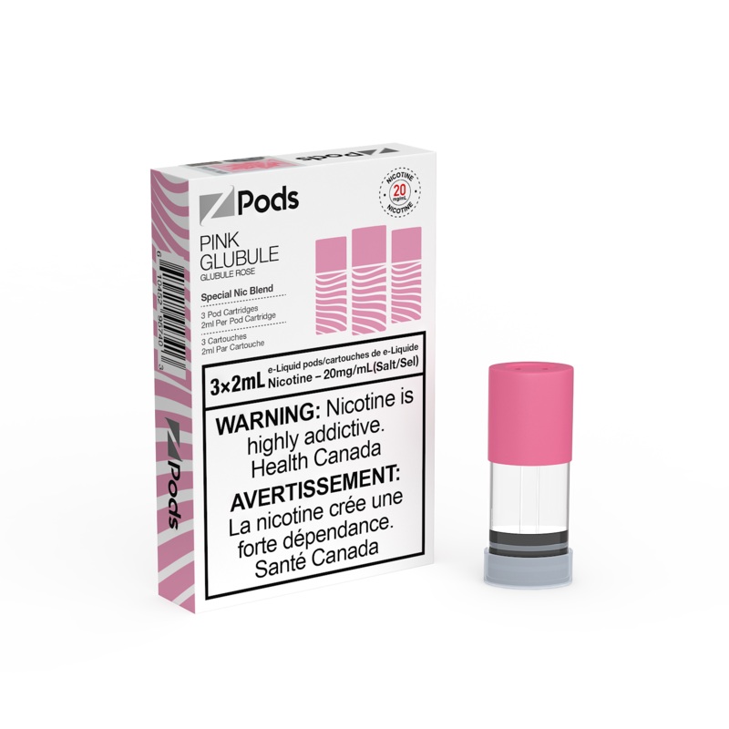 Pink Glubule (Chew) Z Pods by Z Lab (‘Stlth’ Compatible Vape Pod) [ON]
