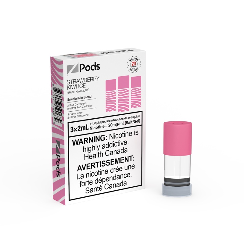 Strawberry Kiwi Ice Z Pods by Z Lab (‘Stlth’ Compatible Vape Pod) [ON]