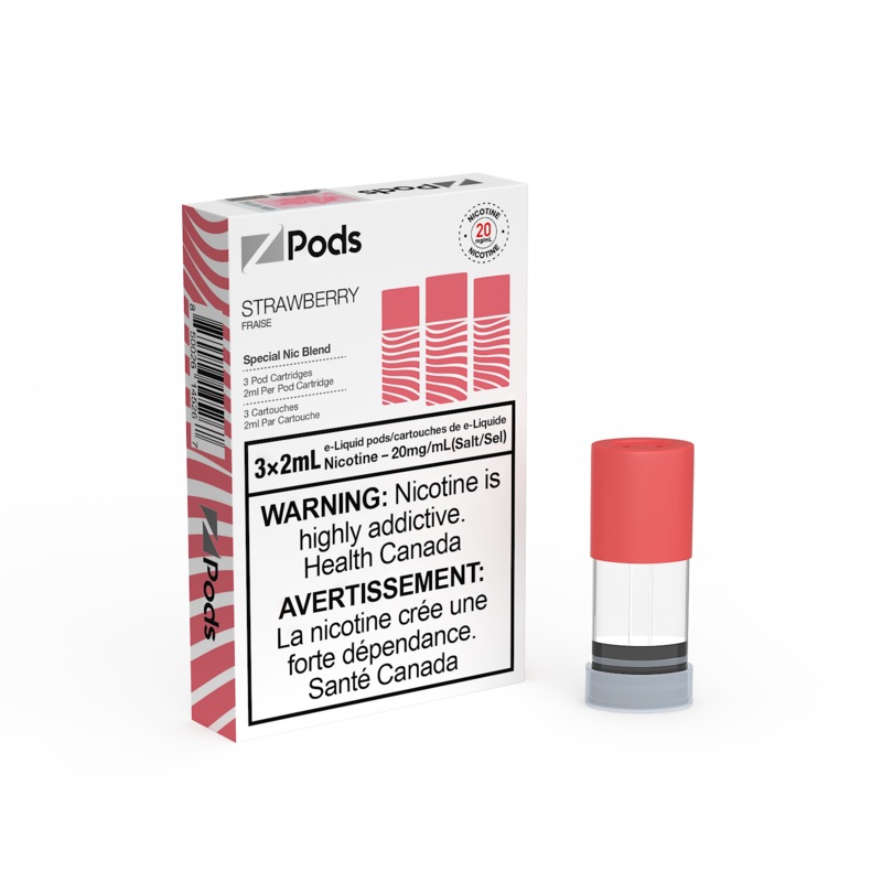 Strawberry Z Pods by Z Lab (‘Stlth’ Compatible Vape Pod) [ON]