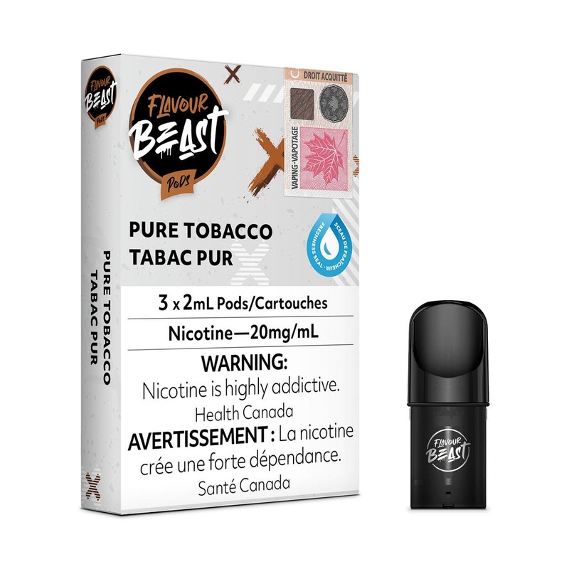 [Vape Pods] Flavour Beast – Pure Tobacco (3pk)
