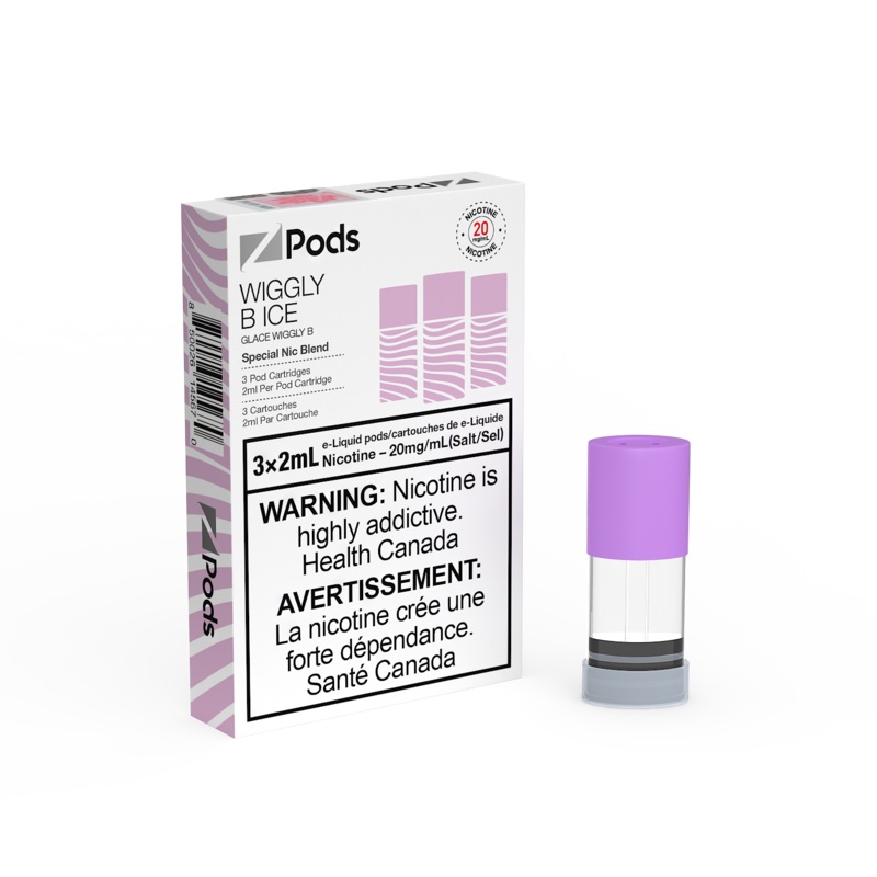 Wiggly B Ice (G.B Ice) Z Pods by Z Lab (‘Stlth’ Compatible Vape Pod) [ON]