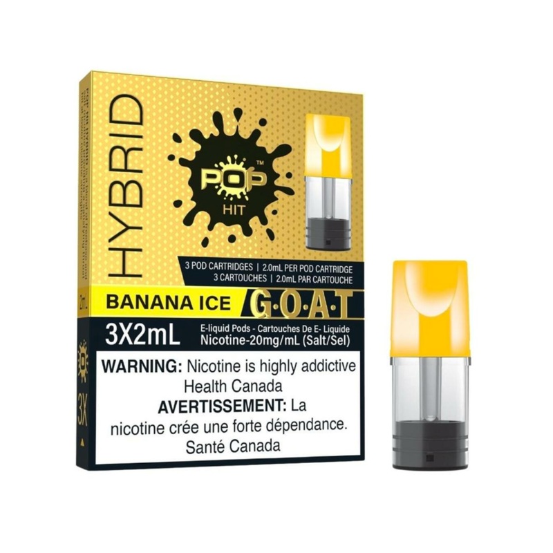Banana Ice G.O.A.T. Series by Pop (‘Stlth’ Compatible) – Closed Vape Pod System