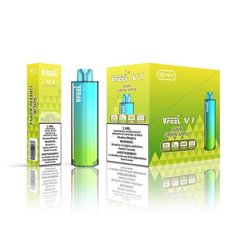 [Disposables] VFEEL V1 – Sour Green Apple (Double Apple)