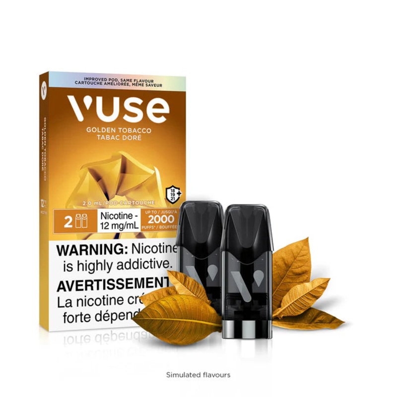 Golden Tobacco ePod by Vuse – Closed Pod System Vape [ON] – 2POD