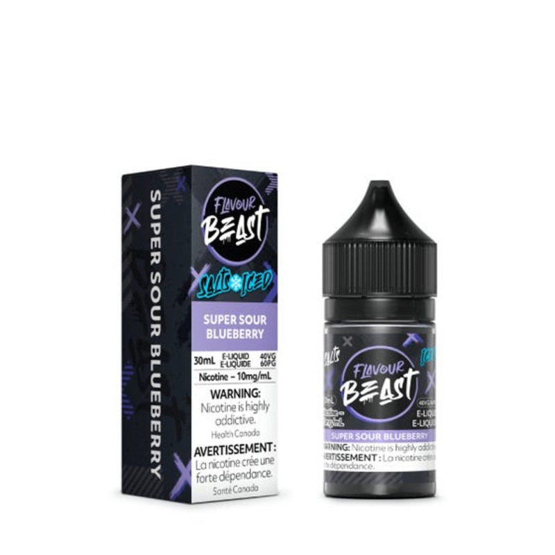 [Nic Salt] Flavour Beast – Super Sour Blueberry Iced 30mL