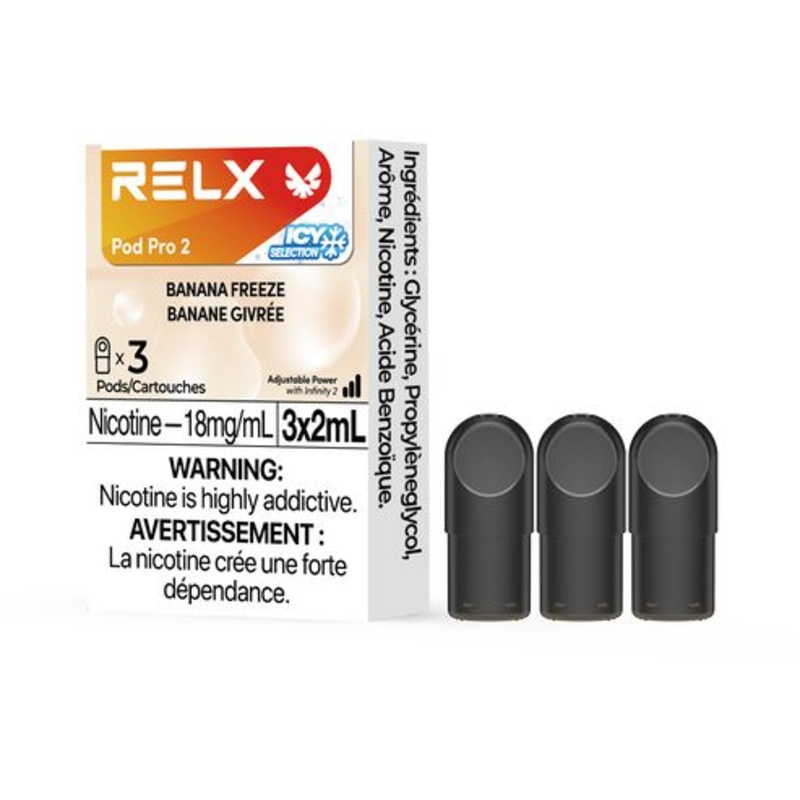 [Vape Pods] RELX Infinity Pro – Banana Freeze (3pk)