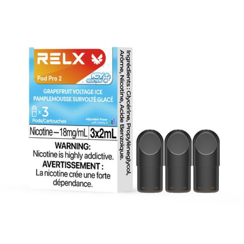 [Vape Pods] RELX Infinity Pro – Grapefruit Voltage Ice (3pk)