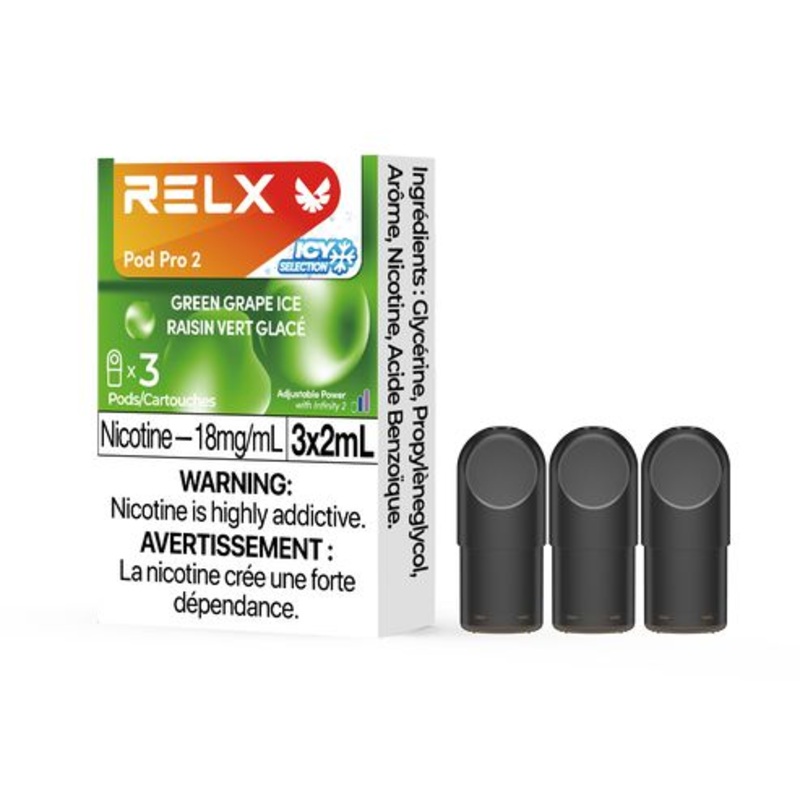 [Vape Pods] RELX Infinity Pro – Green Grape Ice (3pk)