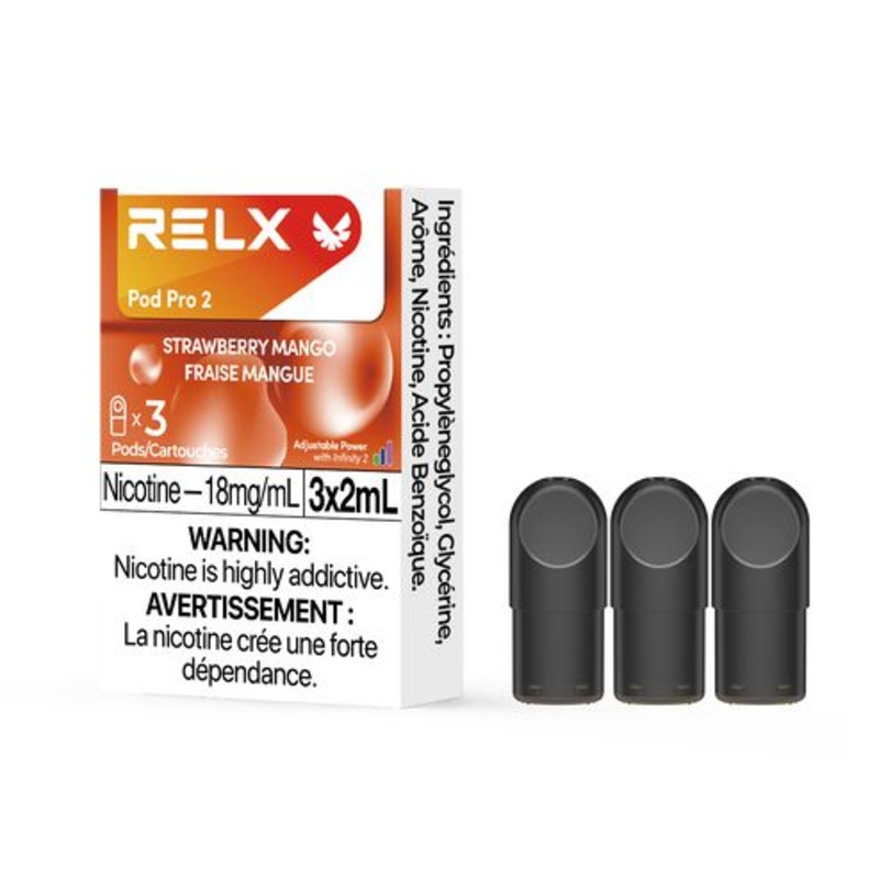 [Vape Pods] RELX Infinity Pro – Strawberry Mango (3pk)
