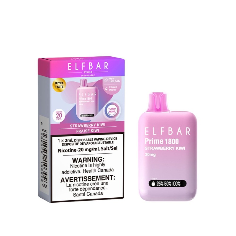 [Disposables] Elfbar Prime 1800 – Strawberry Kiwi
