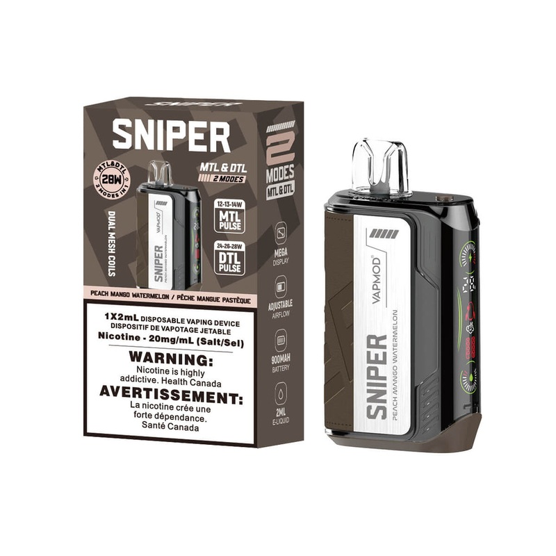 [Disposables] Sniper by VAPMOD – Peach Mango Watermelon
