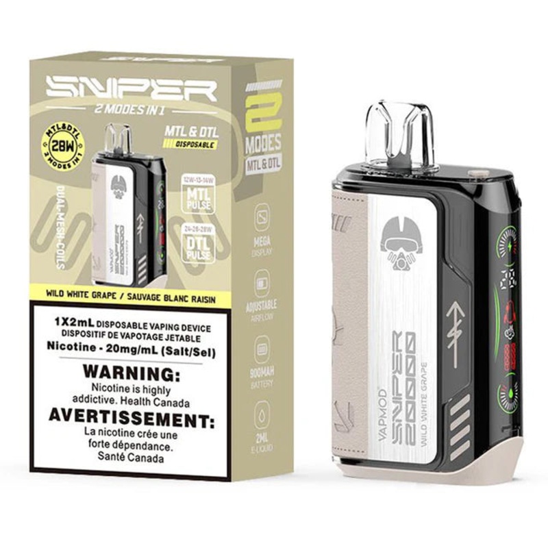 [Disposables] Sniper by VAPMOD – Wild White Grape