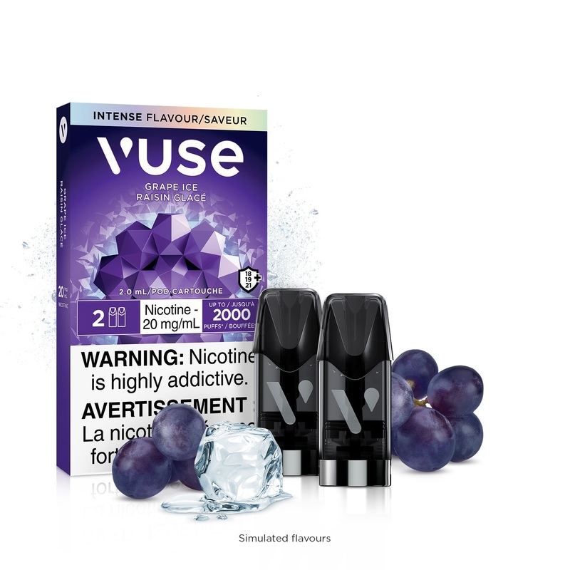[Vape Pods] VUSE ePod – Grape Ice (2pk)
