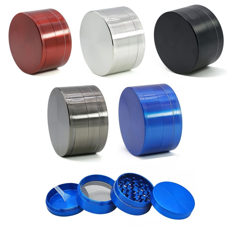 Aluminum 4-Piece Grinder 52mm x 34mm
