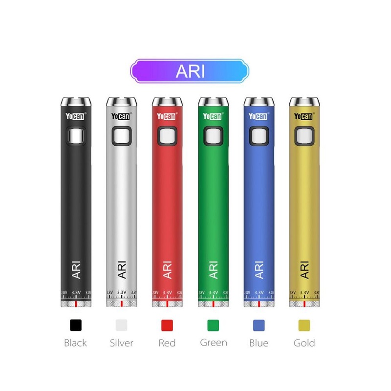 Yocan Ari Mod 650mAh 510 Thread Vape Pen Battery