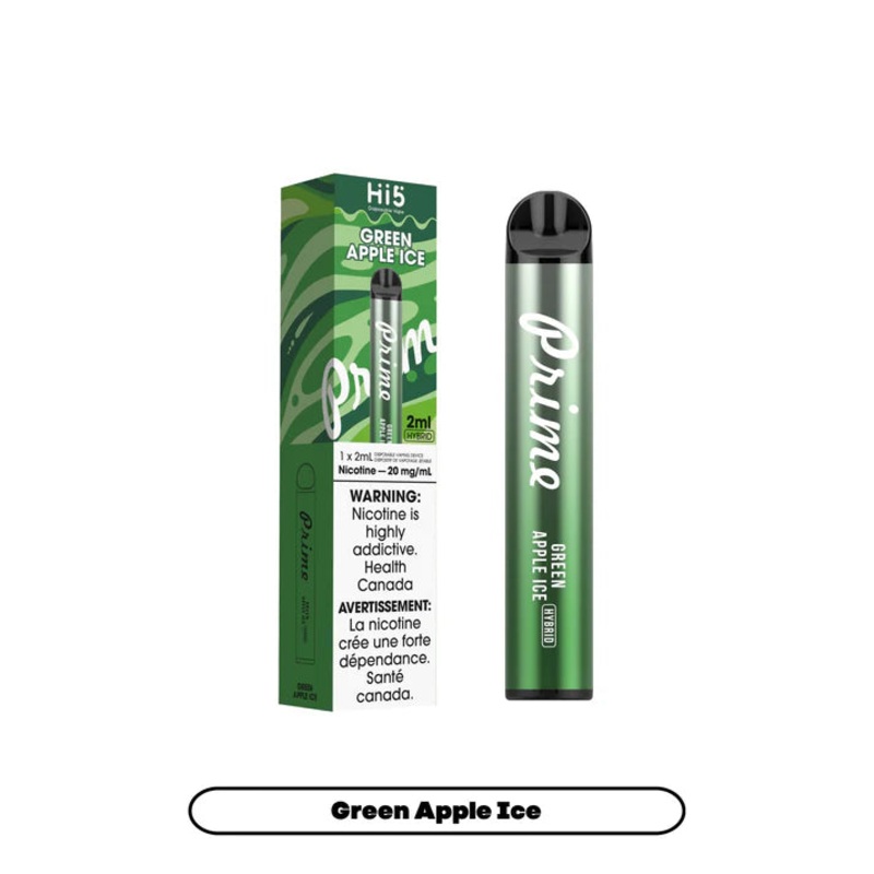 [Disposables] Hi5 Prime – Green Apple Ice