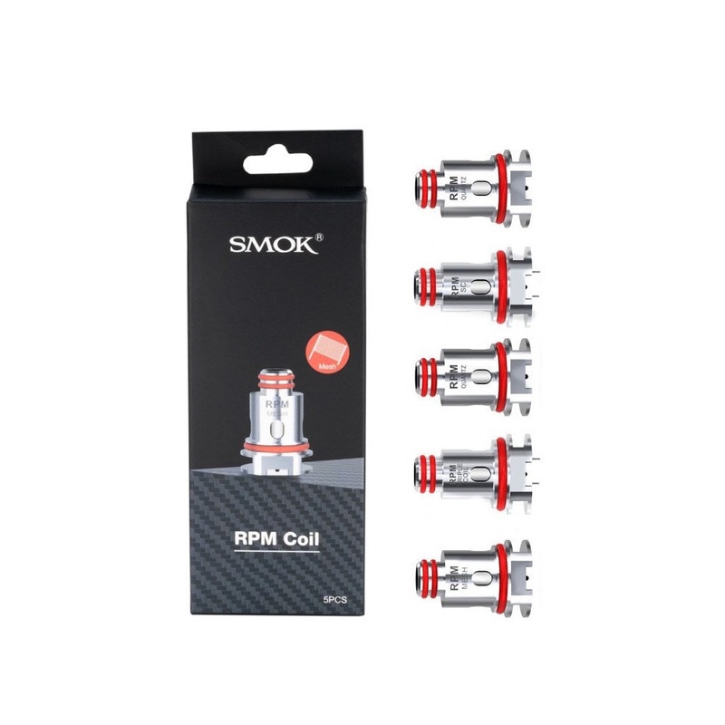 Smok RPM Series/RPM40 – Coil|DC 0.8 MTL (16W)|Mesh 0.4 (25W)|MTL 0.3 (10-15W)|Quartz 1.2 (12W)|SC 1.0 (12W)|Triple Coil 0.6 (25W)