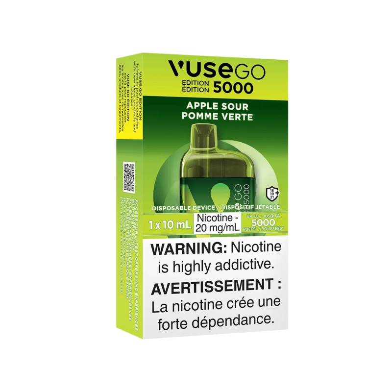 Apple Sour by Vuse Go Edition 5000 (10mL, 5000 Puff) – Disposable Vape [ON]