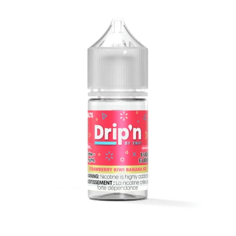 [Nic Salt] Drip’n by Envi Classics Salt – Strawberry Kiwi Banana Ice 30mL