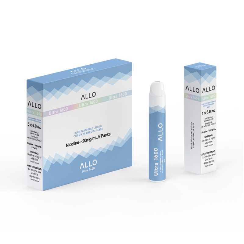 Blue Raspberry Lemon (Ultra 1600) by Allo – Disposable Vape [ON]