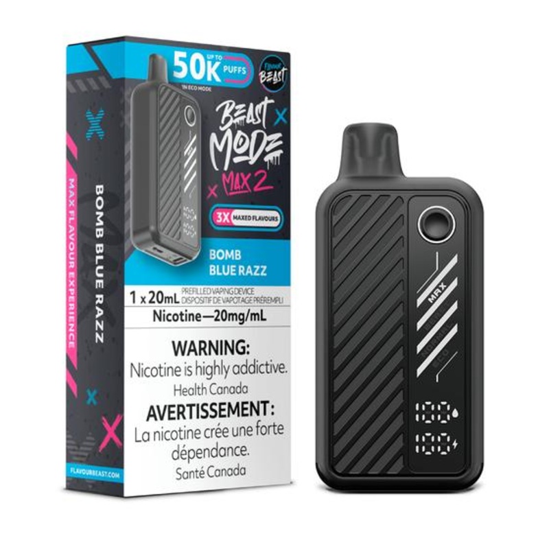[Disposables] Flavour Beast Beast Mode Max 2 – Bomb Blue Razz