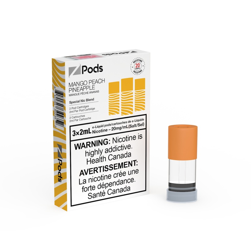Mango Peach Pineapple Z Pods by Z Lab (‘Stlth’ Compatible Vape Pod) [ON]