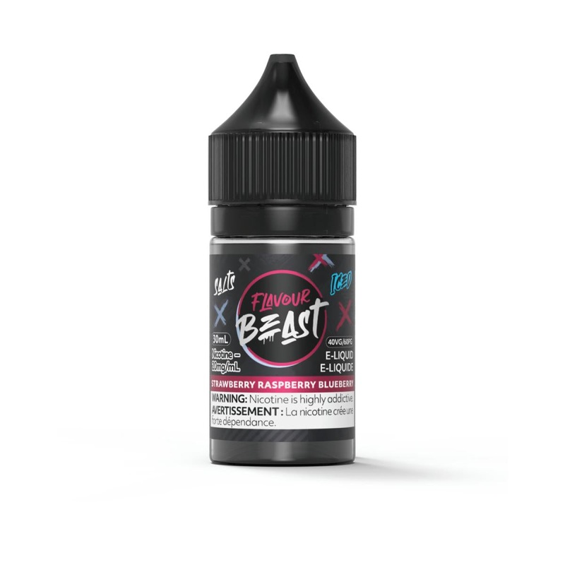 [Nic Salt] Flavour Beast – Strawberry Raspberry Blueberry Iced 30mL