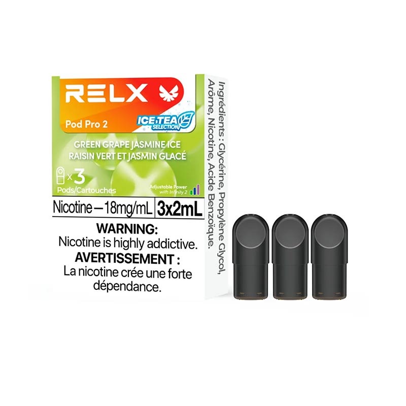 [Vape Pods] RELX Infinity Pro – Green Grape Jasmine Ice (3pk)