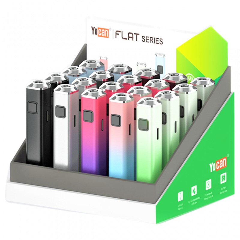 Yocan Flat Plus Mod 900mAh 510 Thread Vape Pen Battery