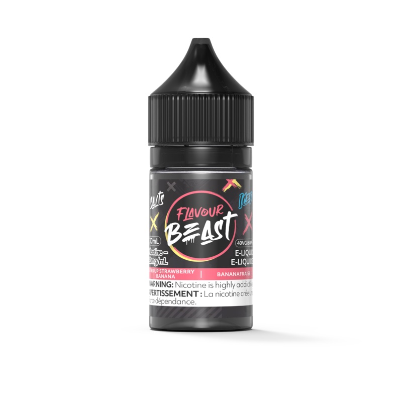 STR8 UP Strawberry Banana Iced by Flavour Beast Salt [ON]