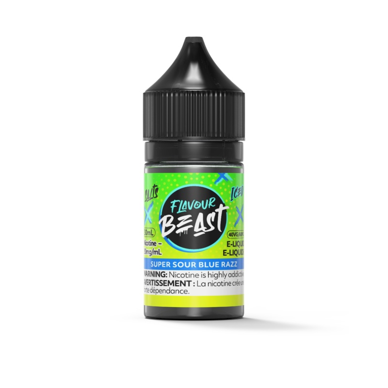 Super Sour Blue Razz Iced by Flavour Beast Salt [ON]