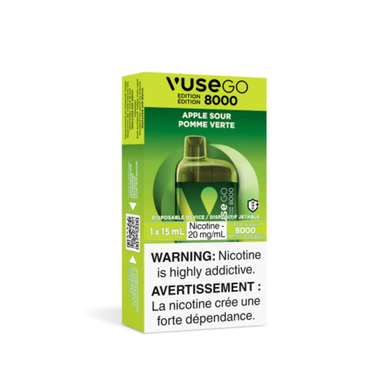 Apple Sour by Vuse Go Edition 8000 (15mL, 8000 Puff) – Disposable Vape [ON]