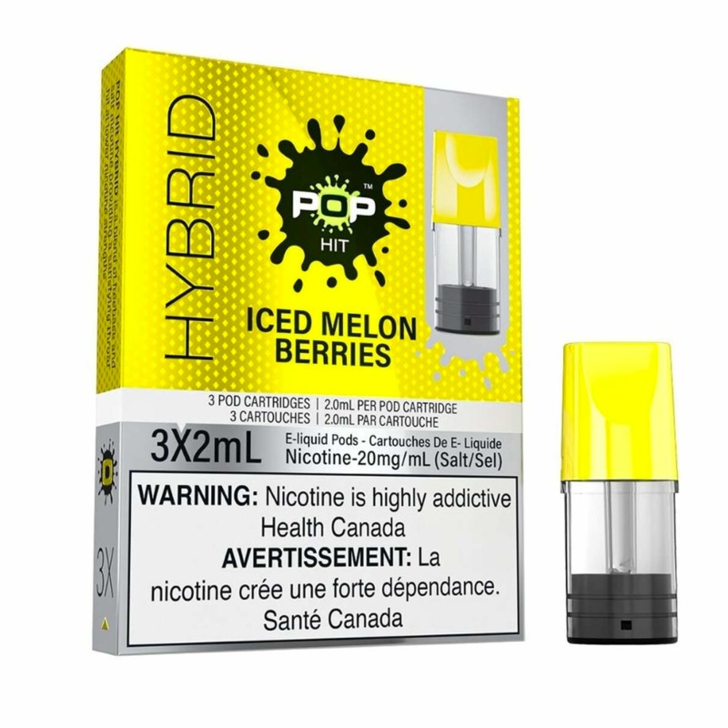 Iced Melon Berries by Pop Hit (‘Stlth’ Compatible) – Closed Vape Pod System [ON]