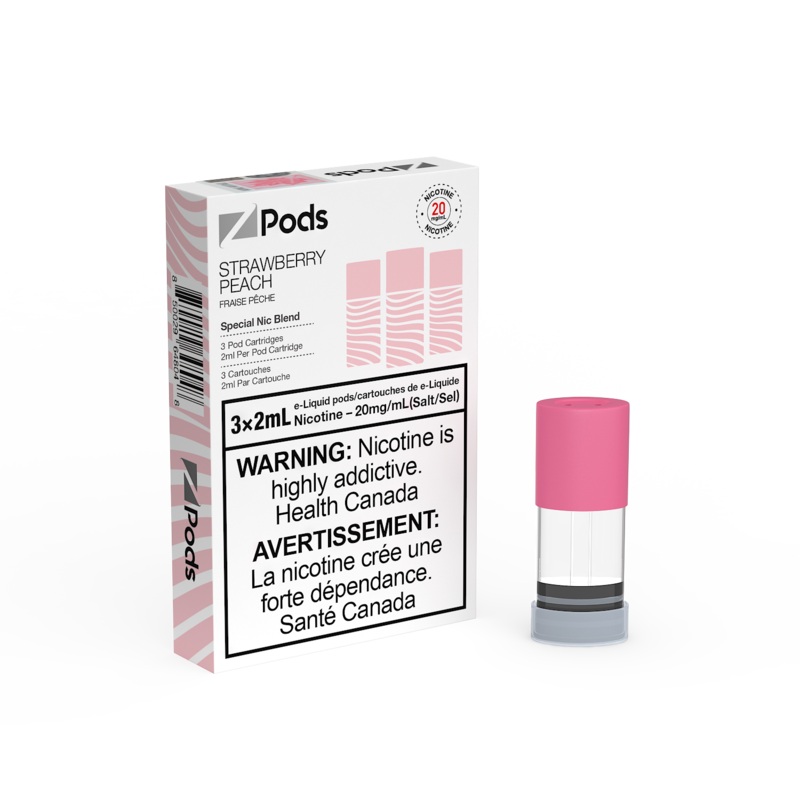 Strawberry Peach Z Pods by Z Lab (‘Stlth’ Compatible Vape Pod) [ON]